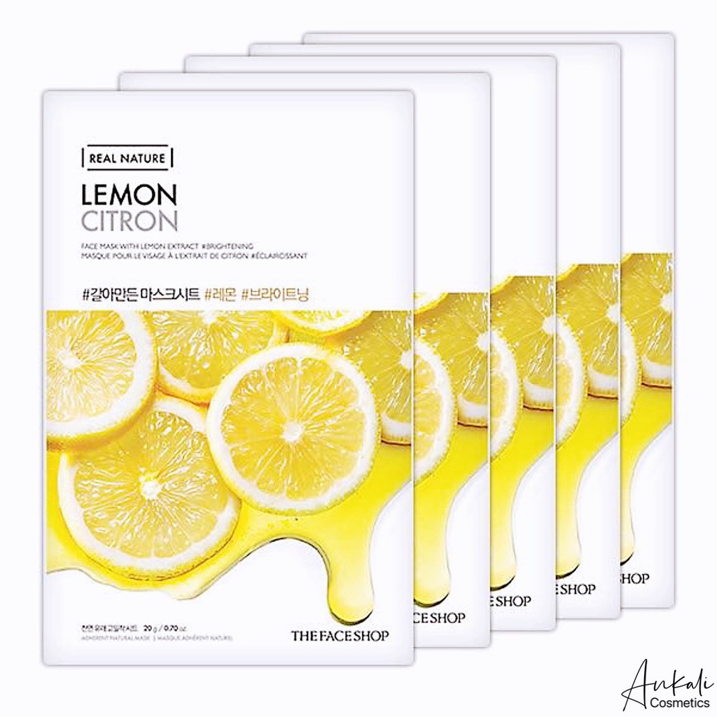 Mặt Nạ Giấy The Face Shop Real Nature Lemon Face Mask Chanh