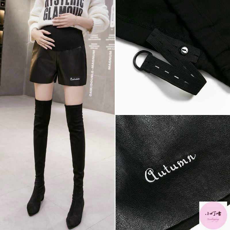 Quần sóc bầu da can bụng chun chỉnh thoải mái