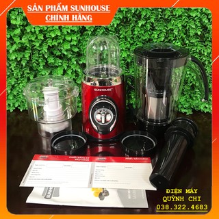 Máy xay sinh tố đa năng SHD5323 -3 cối (1 cối xay thịt, 1 cối xay sinh tố, 1 cối xay hạt cứng) - [Chính hãng Sunhouse]