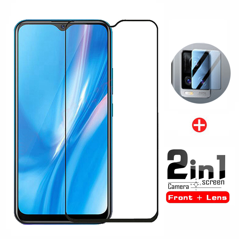 Vivo V20 Tempered Glass Full Coverage Glass Film For Vivo X50 V20 Pro Y20 Y20i Y20S V20 SE Screen Protector and Camera Lens Glass Protector