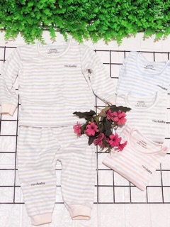 Bộ Noubaby Nỉ kẻ ngang