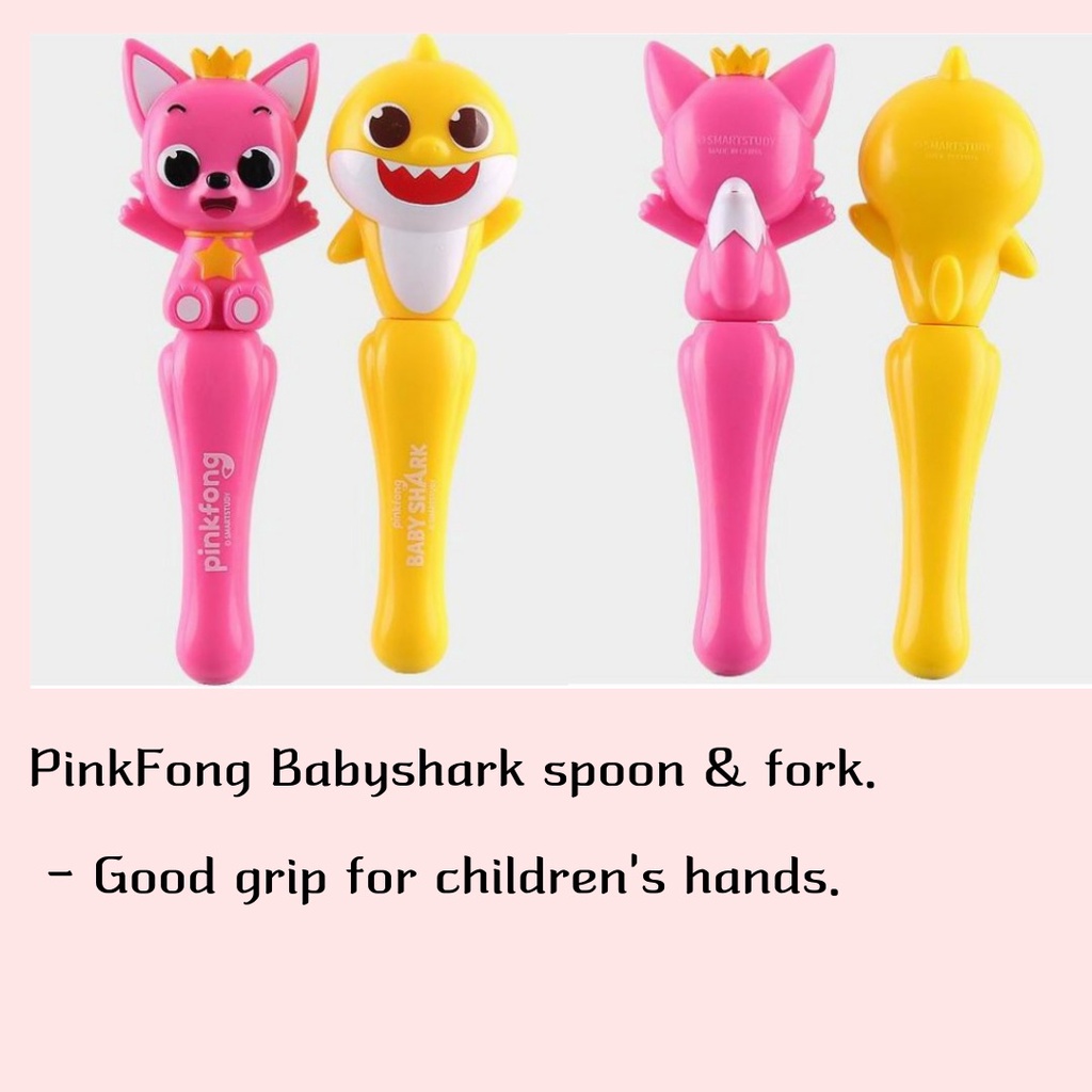 Bộ Muỗng Và Nĩa Màu Hồng Cho Trẻ Em