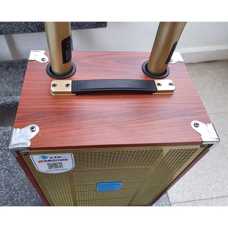 Loa kéo hát karaoke bluetooth AZ8 Pro Bass 20 mini chính hãng tặng 2 micro