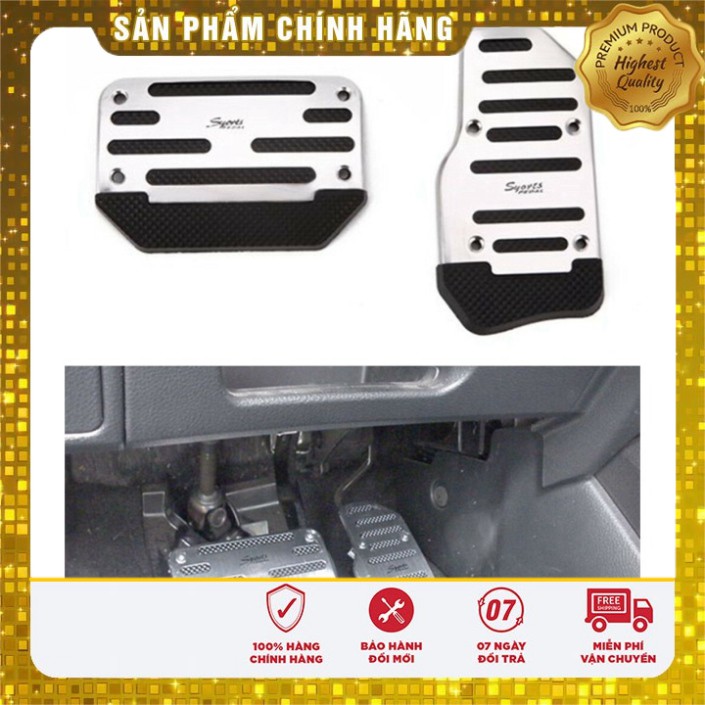 Bộ Ốp chân phanh, chân ga, côn số sàn, số tự động cho ô tô NEM