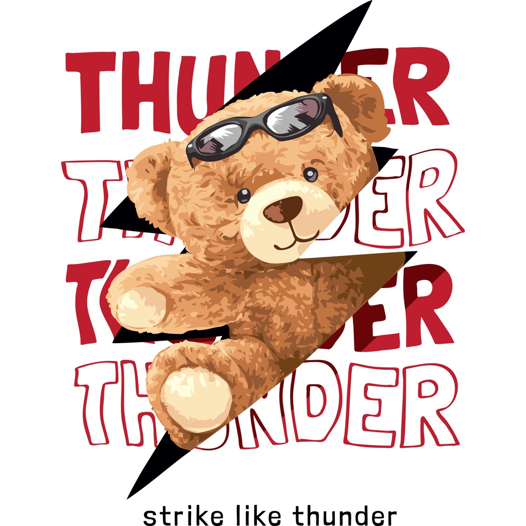 - Hình Gấu Teddy TD12 in bằng bàn ủi, bàn là