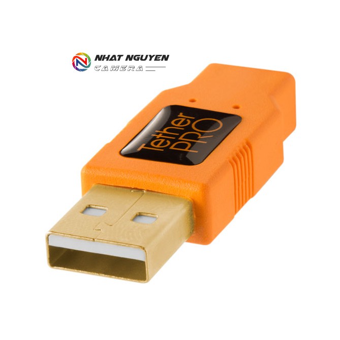 Dây Tether Tools - Cáp TetherPro USB 2.0 to Mini B 5 Pin ,  Dài 4.6m - Màu Cam