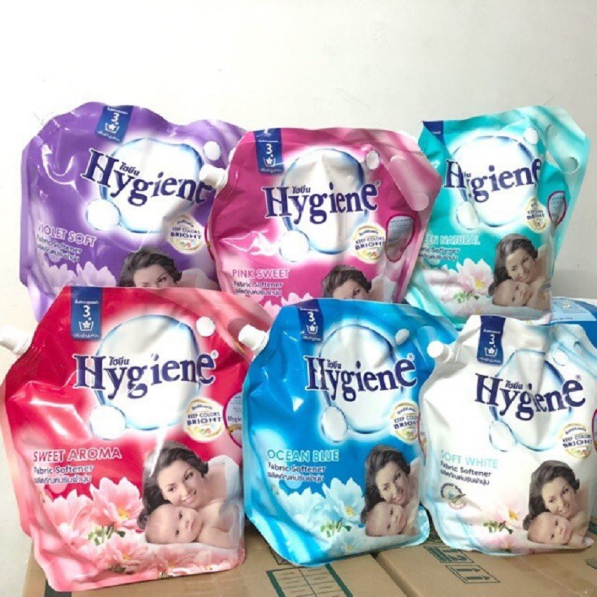 Nước Xả Vải Hygiene Thái Lan Túi 1.8L Có Vòi Tiện Lợi