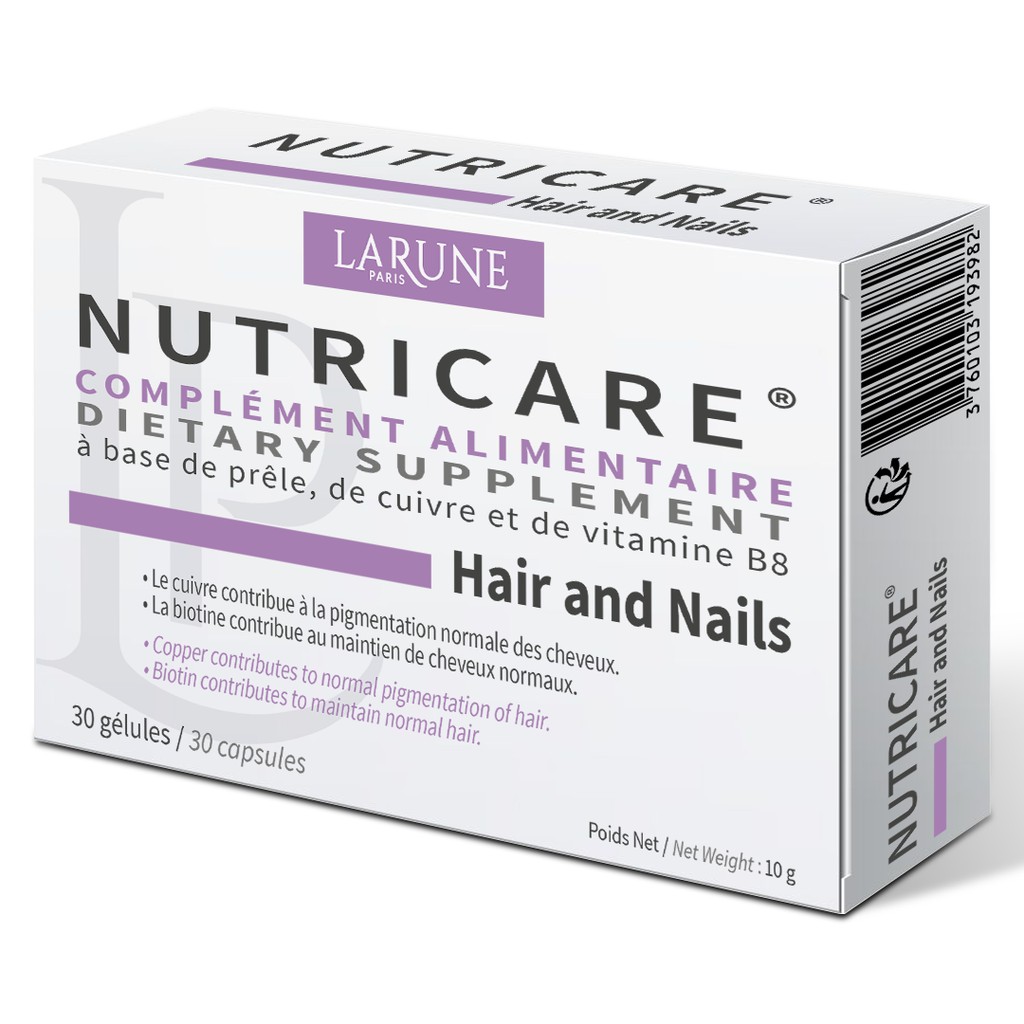 Viên Uống Kích Thích Mọc Tóc, Chống Tóc Bạc Sớm Nutricare Hair and Nails Larune