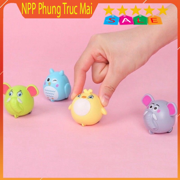 Đồ chơi  Trứng 20 Thú chạy đà đà siêu dễ thương chất liệu nhựa ABS cao cấp cho bé - Đồ chơi xe chạy đà mini hình thú