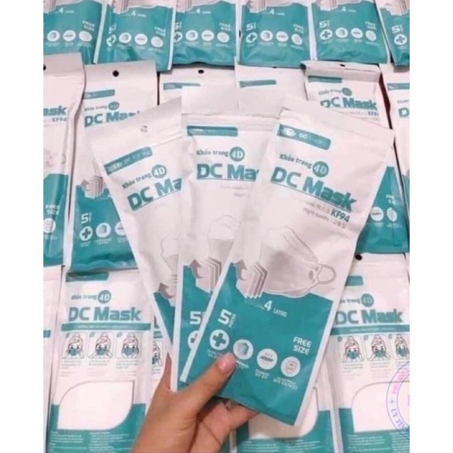 túi 10 chiếc khẩu trang KF94 DC mask