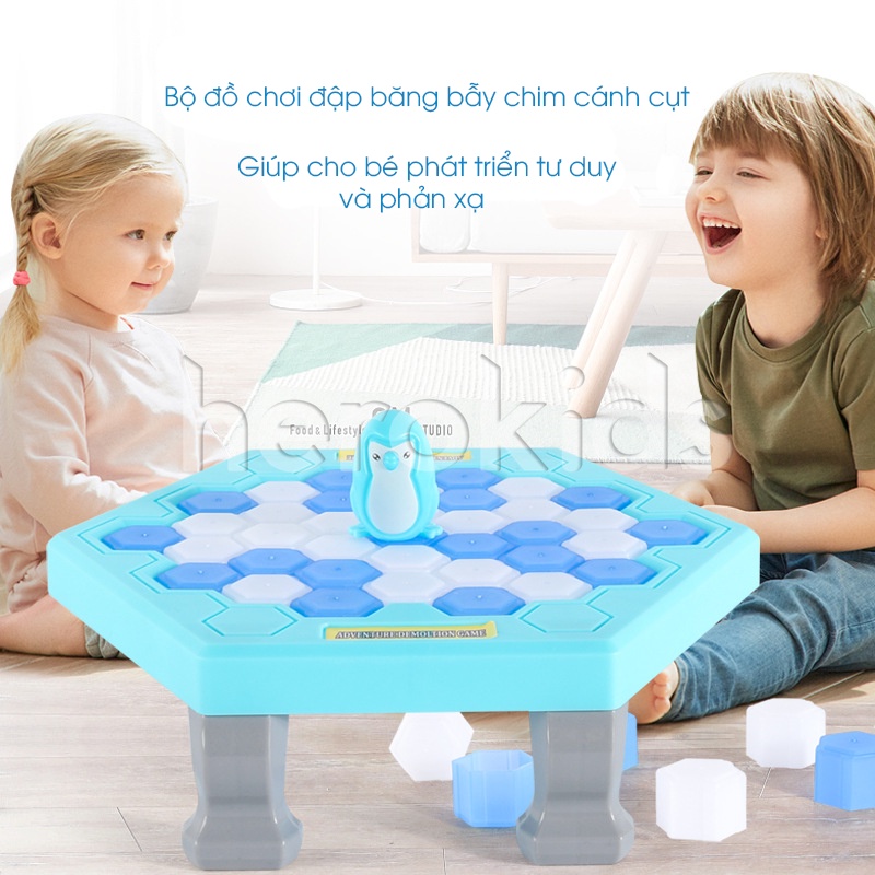 Đập băng chim cánh cụt, bộ đồ chơi đập chim cánh cụt cho bé