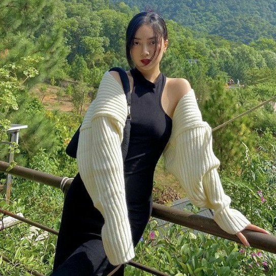 Áo cardigan len dày tay phồng cao cấp - Best Quality
