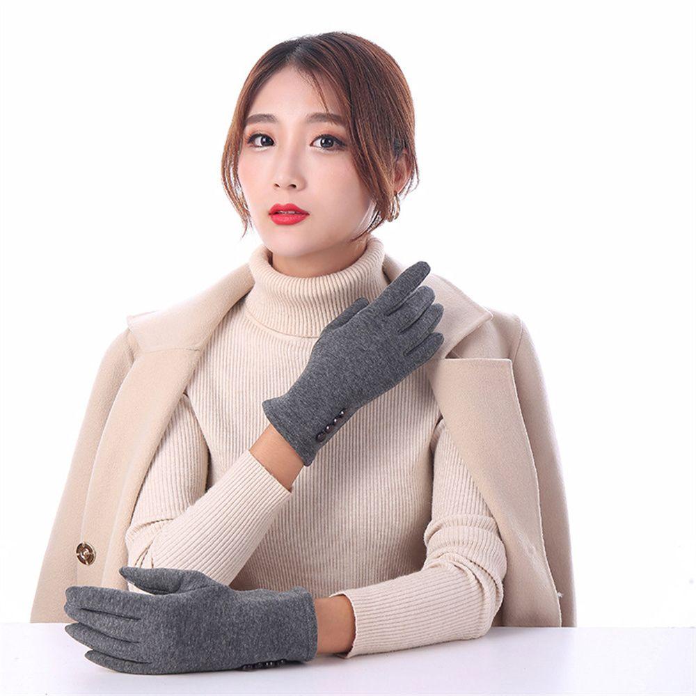 Găng Tay Nhung Thời Trang Thu Đông Có Thể Sử Dụng Màn Hình Cảm Ứng LAYOR1