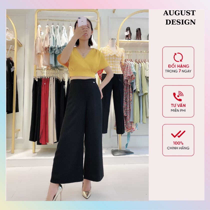 Quần Culottes Ống rộng cạp cao BY AGUST DESIGN