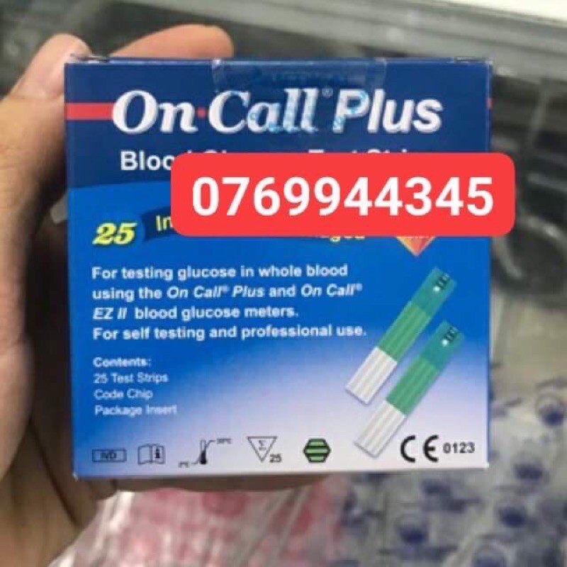 Que thử đường huyết On Call Plus (25 que)