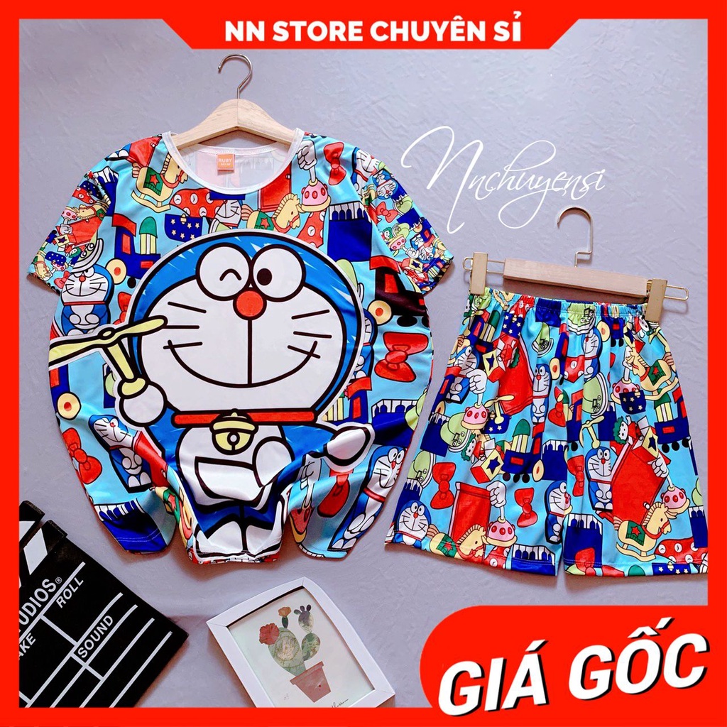 Bộ ngủ doremon cho bé từ 7kg đến 70kg 🛑 Bộ bò sữa 🛑 Bộ hoạt hình bé gái bé trai chất thun mềm mịn mát DBRBD FULL SIZE