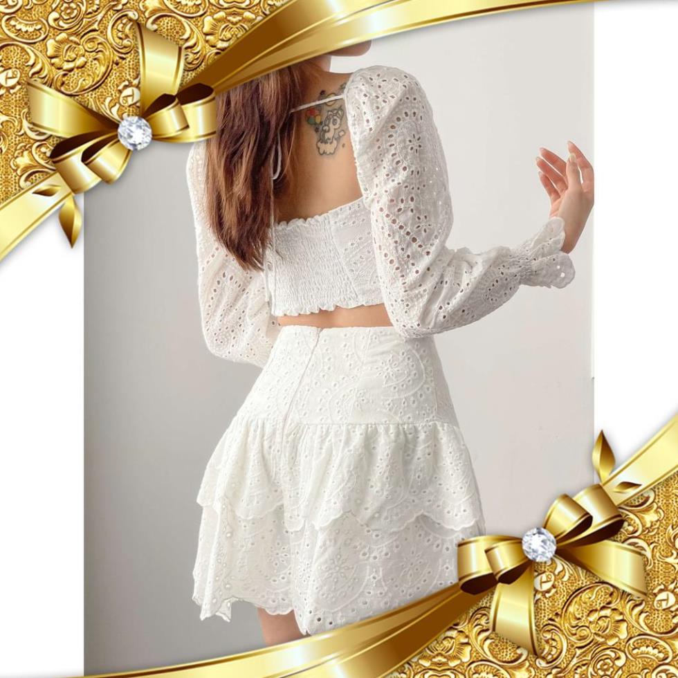 Đầm thiết kế cho cô nàng bánh bèo nhưng đầy sành điệu - Set đầm trắng gu nhẹ nhàng - Lola Vietnam