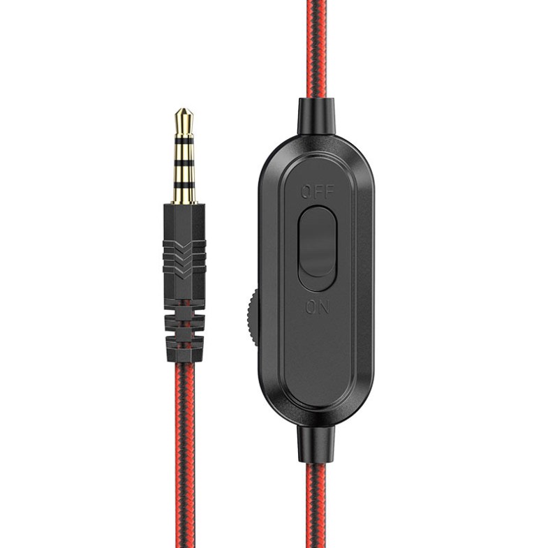 Tai Bluetooth chụp đầu HOCO W103 có mic game thủ kèm jack cắm 3.5mm rẻ tốt bền đẹp dùng cho điện thoại PC máy tính ngầu