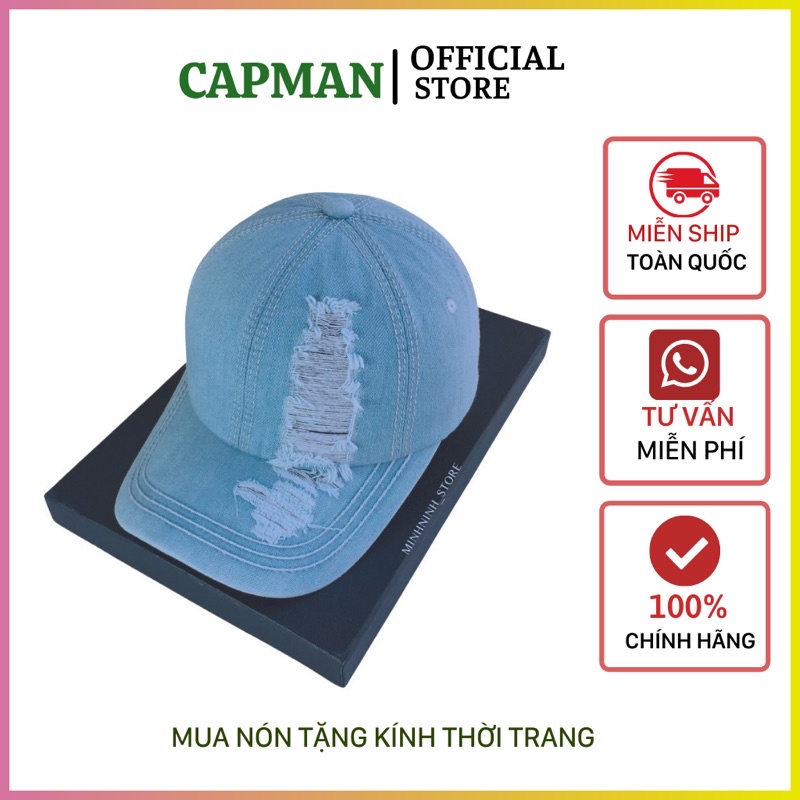 Mua - (Ảnh thật) Nón Kết - Mũ Lưỡi Trai JEAN Rách cực chất dành cho cả ...