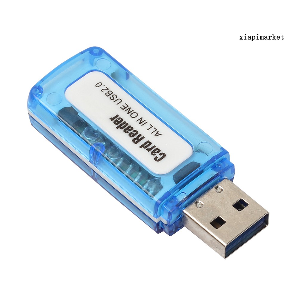 1 Đầu Đọc Thẻ Nhớ Usb 2.0 4 Trong 1 Cho M2 Sd Sdhc Dv Micro Sd Tf