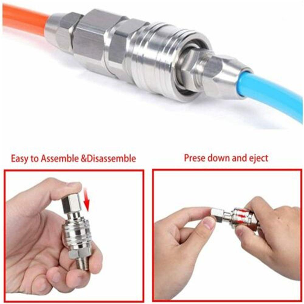 Bộ 10 Ống Nối Khí Nén Bằng Niken Mạ Niken Mới Tiện Dụng