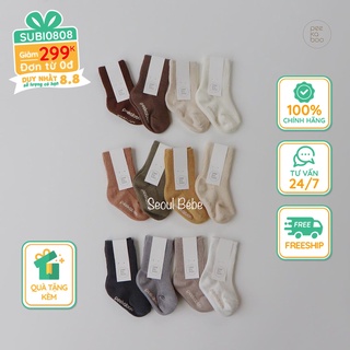 Set 4 đôi tất bắp Peekaboo