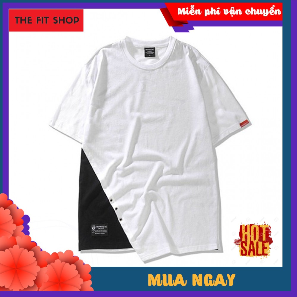 [RẺ VÔ ĐỊCH] ÁO thun T shirt vạt chéo MOBERT Trắng ATT202B Cao Cấp