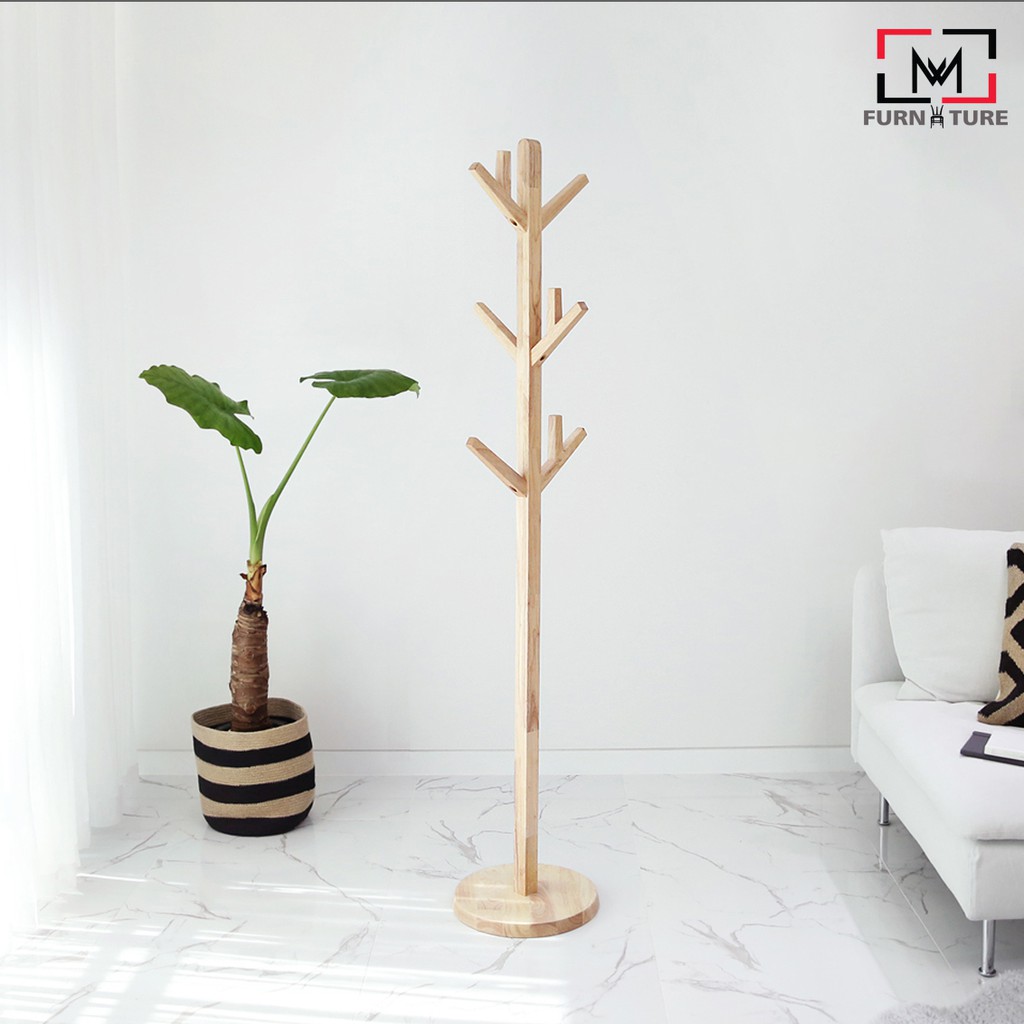 Version2 cây treo đồ bằng gỗ lắp ghép đa năng thương hiệu MW FURNITURE - Nội thất trang trí