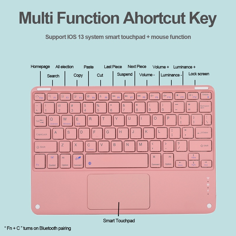Bàn phím không dây Bluetooth NIXXOS thích hợp cho Android/IOS