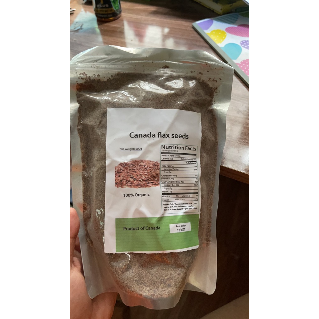 Bột hạt Lanh chuẩn Canada 500Gr