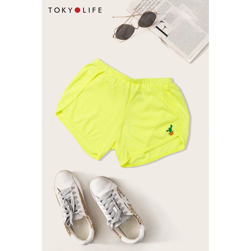 Quần Shorts cotton Bé gái TOKYOLIFE xương rồng I423-011E