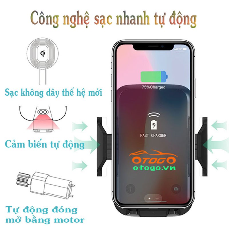 Sạc Không Dây Cao Cấp Tự Động Kiêm Giá Đỡ Trên Ô Tô | BigBuy360 - bigbuy360.vn