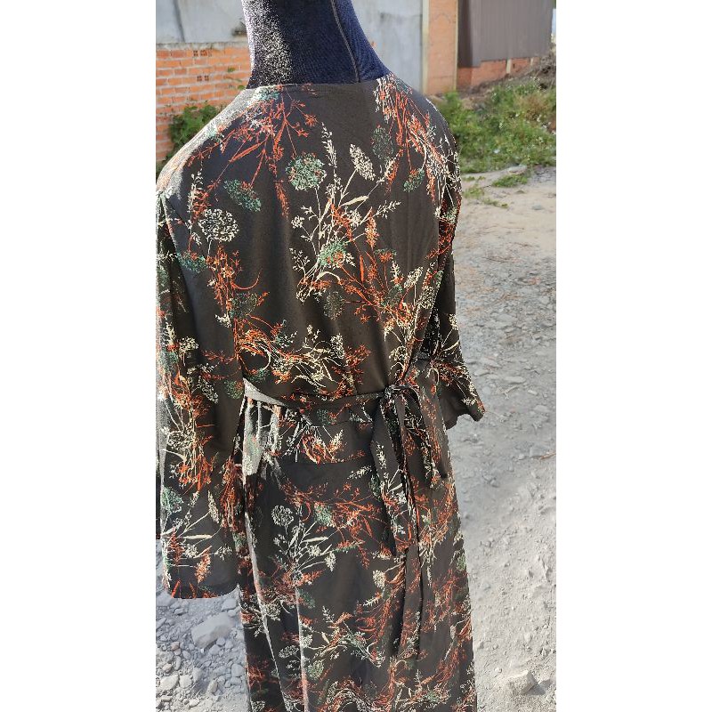 Đầm vạt đắp chéo freesize M L XL