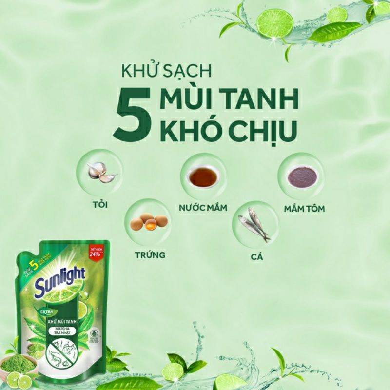 Nước rửa chén Sunlight túi 2.1kg