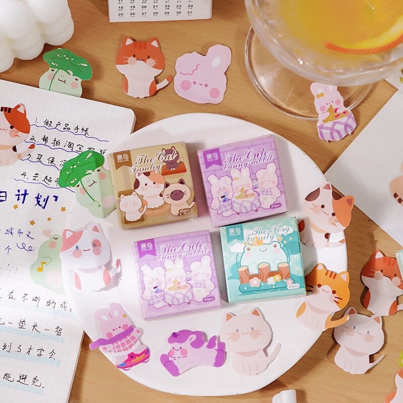 Hộp 45 Sticker Hình Thú Cưng Dễ Thương