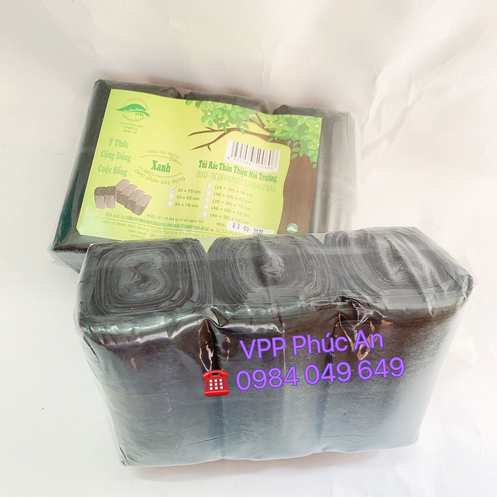 1kg túi rác sinh học Alta kt 45x55cm (3 cuộn/kg)