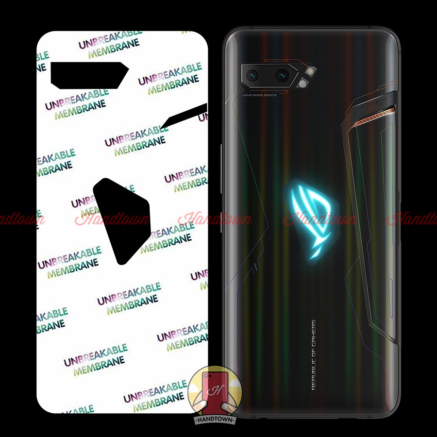 Miếng Dán PPF Mặt Lưng Asus ROG Phone II ZS660KL ROG Phone 2 Cường Lực Dẻo Vân Cá Sấu / Hiệu Ứng Cầu Vồng / Trong Suốt