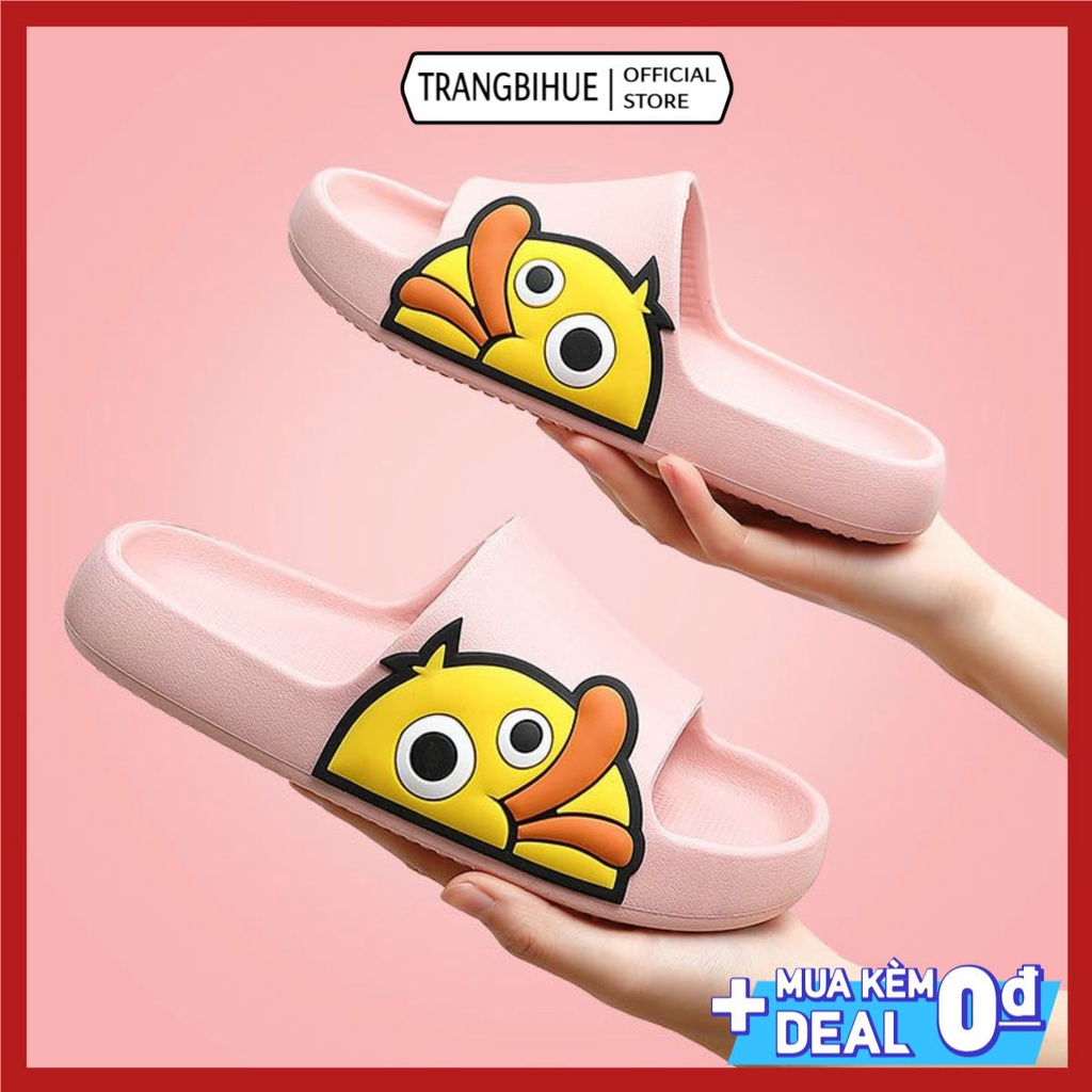 [Free ship 0đ] Dép Lê Quai Ngang Hình Vịt Siêu Đáng Yêu