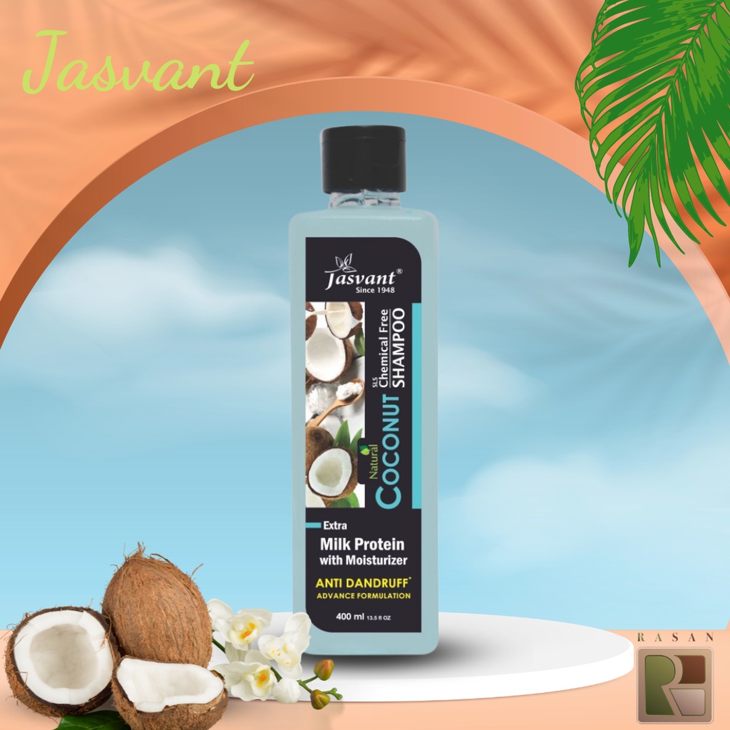 Dầu gội protein ngăn ngừa gàu Anti Dandruff Natural Coconut Protein kích thích mọc tóc chiết xuất tự nhiên Rasan