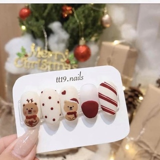 Móng úp thiết kế mẫu noel