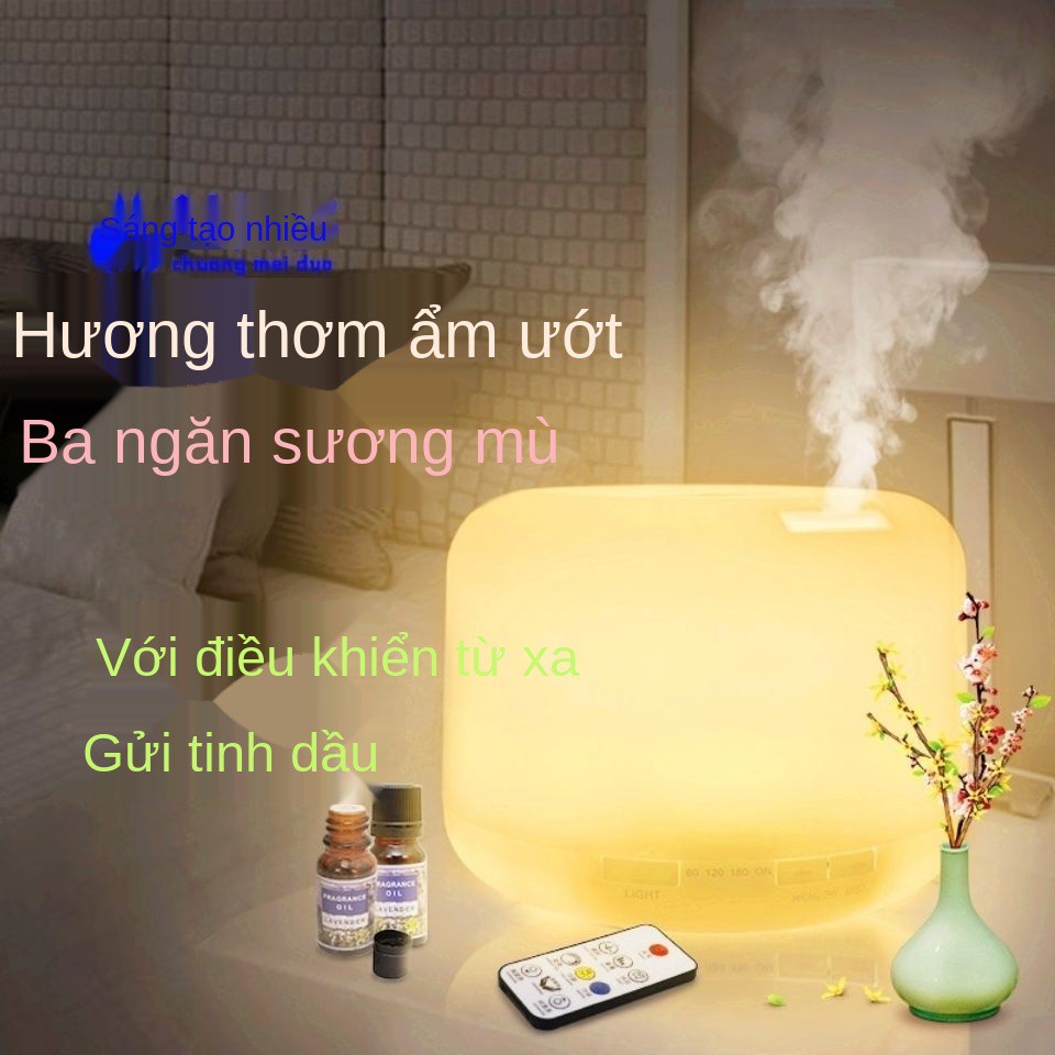 Máy tạo ẩm không khí, phòng ngủ gia đình tập thể, đèn xông tinh dầu cắm điện im lặng , thơm dạng xịt công suất lớn