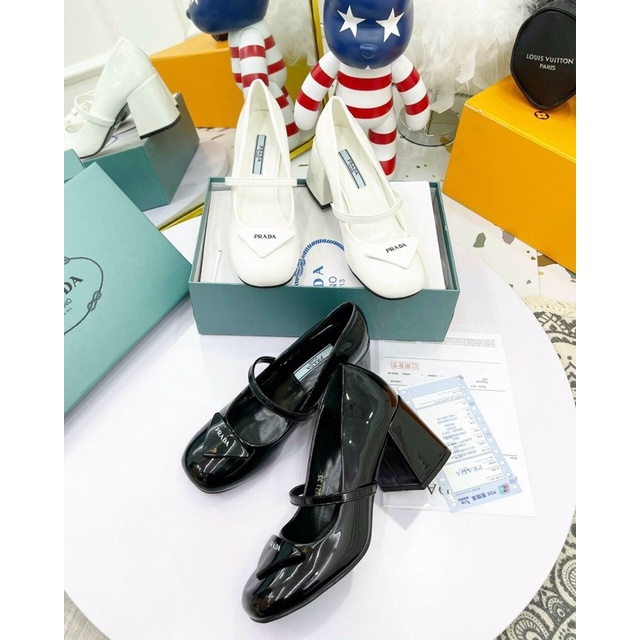 ❄️ HÀNG QUẢNG CHÂU FULL BOX❄️ Giày búp bê mũi tron gót vuông 7cm