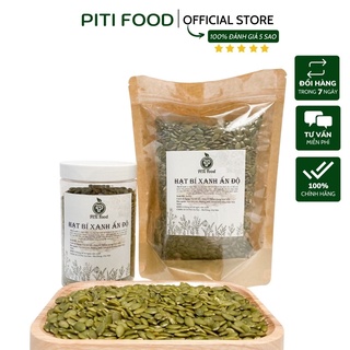 500g Nhân hạt bí xanh Ấn Độ sống/đã sấy chín thơm- ngon - giòn giàu dinh dưỡng PitiFood