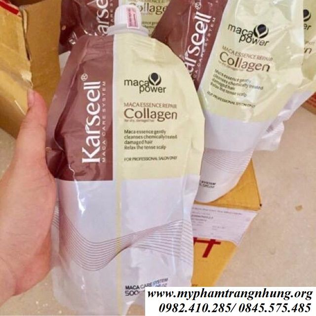 DẦU HẤP TÓC COLLAGEN KARSEELL MACA SIÊU MỀM MƯỢT TÓC 500ML