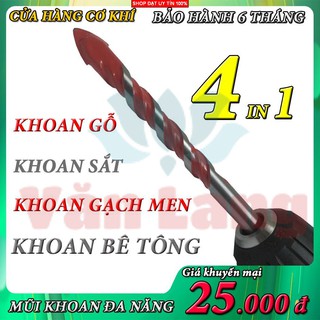 Mũi khoan 4in1 - Mũi khoan gạch men, khoan sắt, khoan bê tông ,khoan gỗ Kapusi công nghệ Nhật Bản