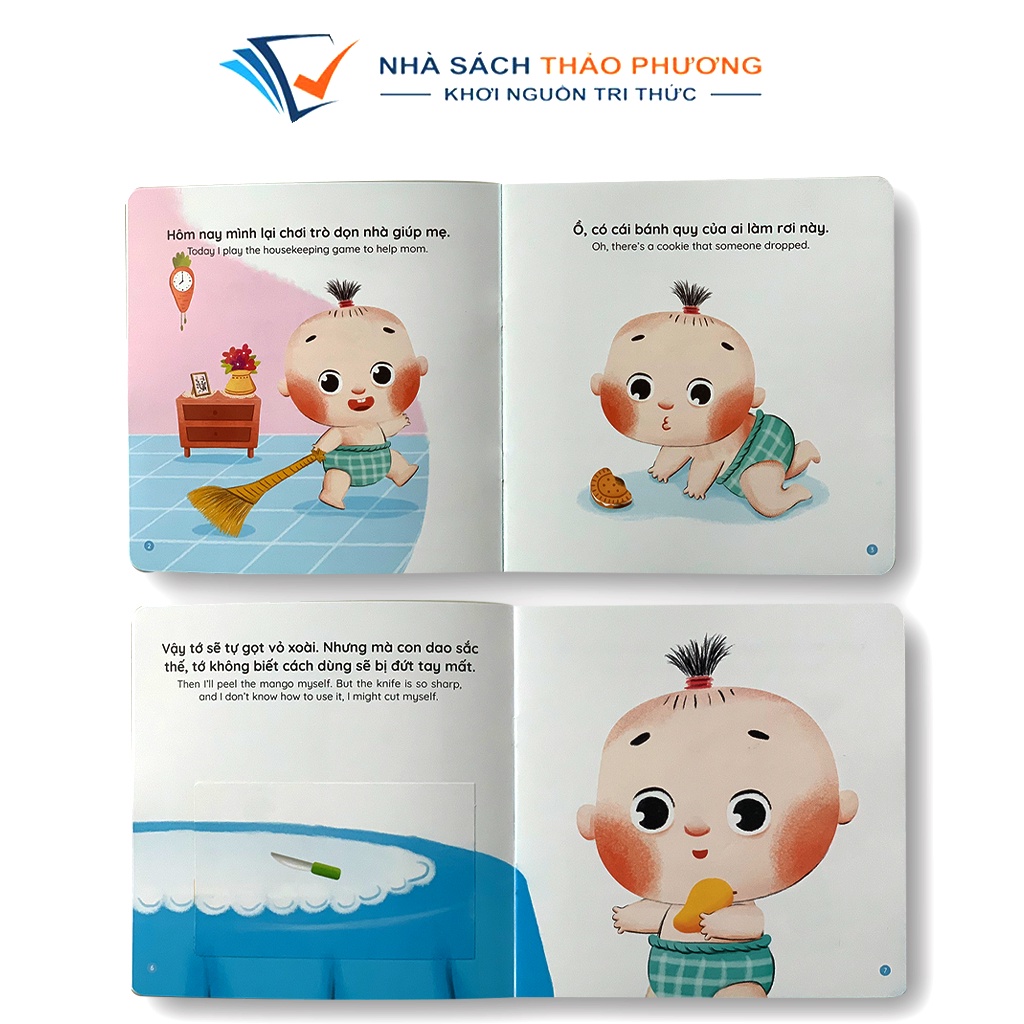Sách - Ehon Flip and Flap - Lật mở khám phá kỹ năng an toàn cho bé 2+ (Quét mã QR có file nghe)