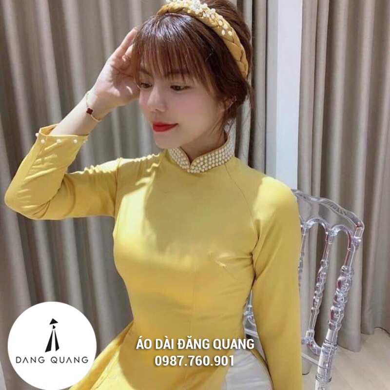 Áo dài truyền thống 2 tà lụa xịn cao cấp