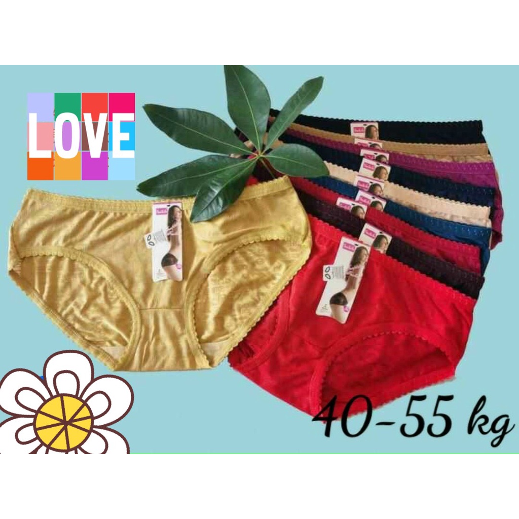 Bộ 10 quần lót nữ thông hơi gấm lạnh Thái Lan cao cấp , size từ 40-65kg