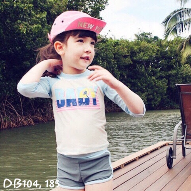 Bộ đồ bơi bé gái 2 màu, loại 1, xịn, đẹp, chất vải đanh không xù, không nhão, form đẹp | BigBuy360 - bigbuy360.vn