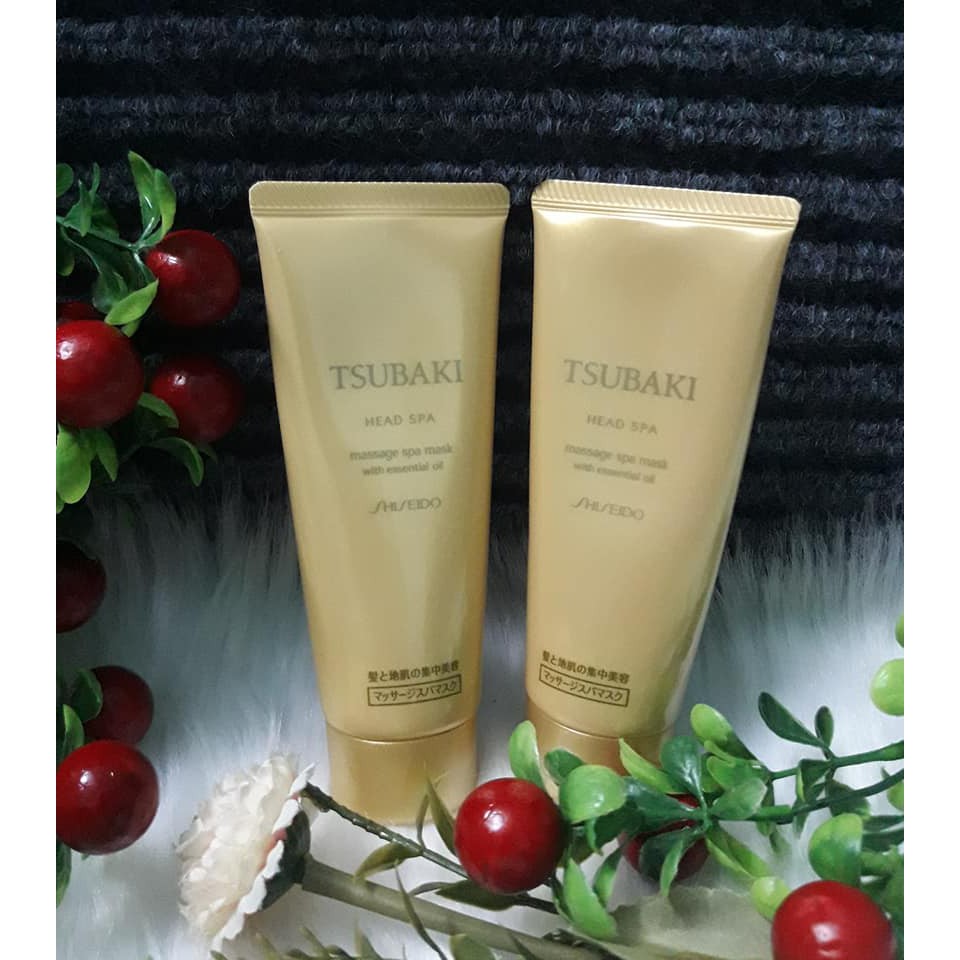 Tuýp mặt nạ ủ dưỡng tóc Tsubaki Shiseido vàng 70gr